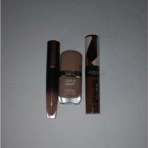 🆕💅🏽💄Makeup Bundle Concealer, Lip Stain And Nail Polish